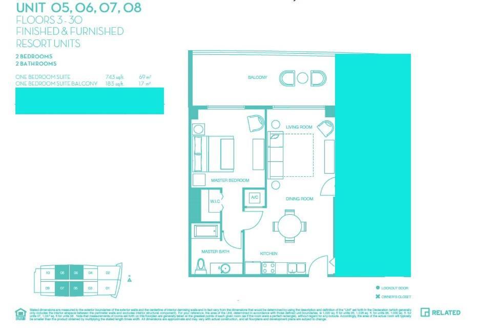 Modern One Bedroom Rental At Beach Walk Resort Miami 18Th Floor 哈兰代尔海滩 外观 照片